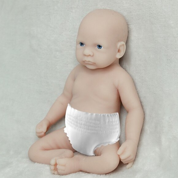26cm Open Eyes Silicone Reborn Baby Doll 1.32lbs Full Silicone Newborn Girl Doll - Picture 5 of 7